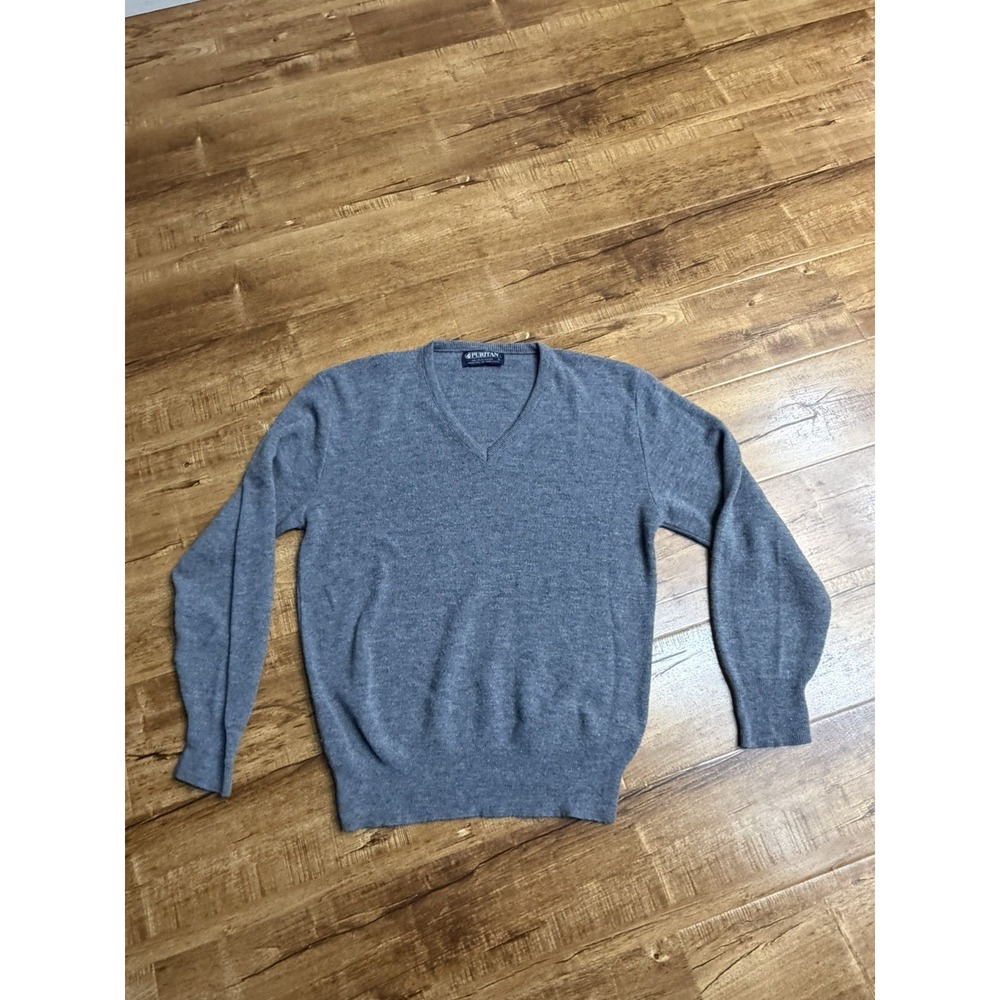VINTAGE Puritan Sweater Sz Large V Neck Orlon Acrylic Mens  Grandpa